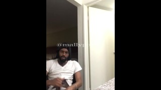 Stroking my BBC while the homie goes to ice machine (Cumshot)
